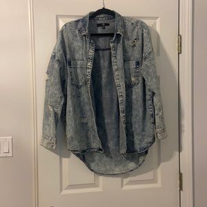 Oversized jean jacket